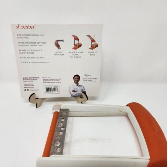 Chef'n Slicester Cheese Slicer (Apricot color) 3 Settings w Instruction Manual - Picture 6 of 8
